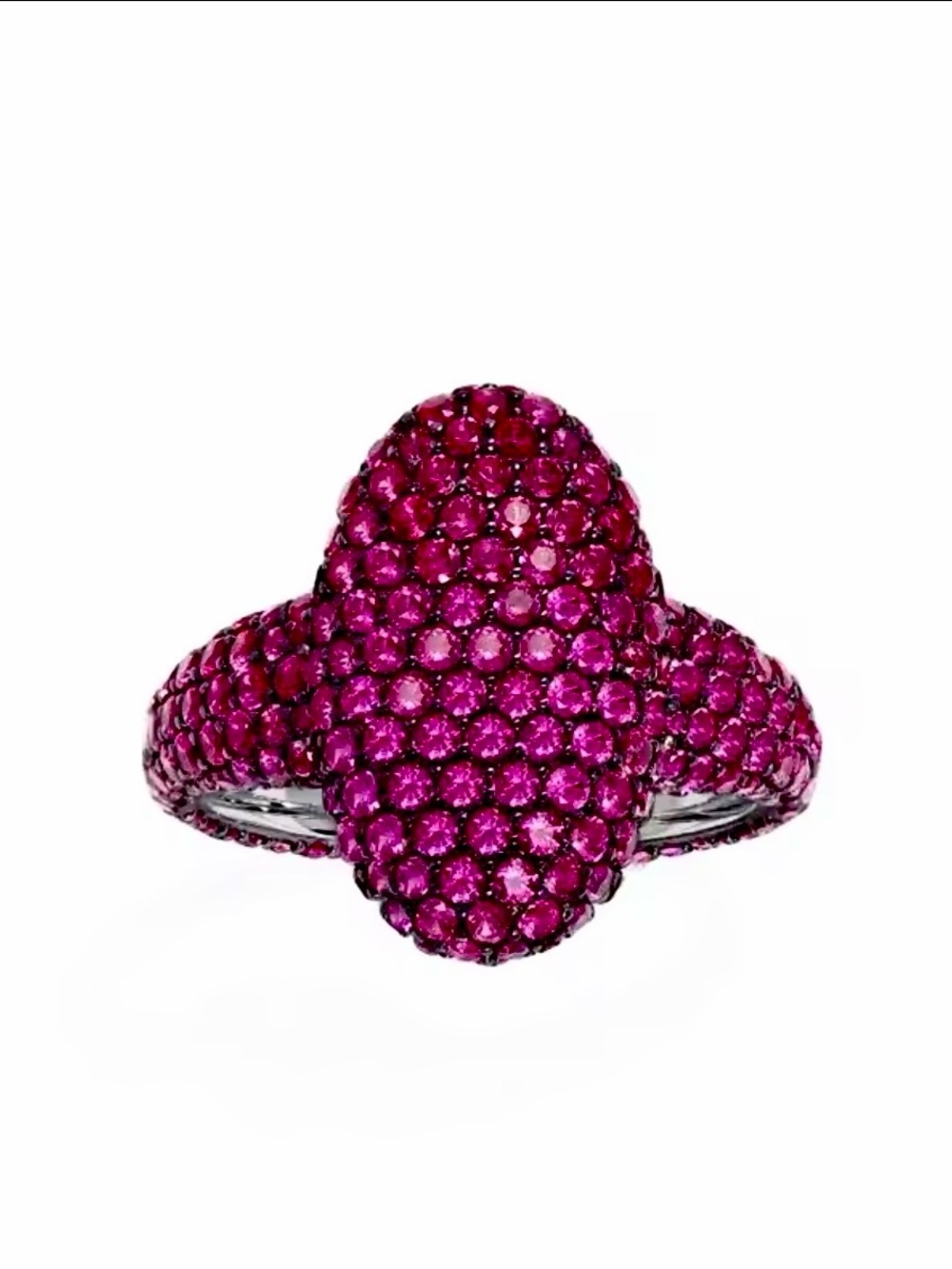 APM Monaco Pink Pavรฉ Ring